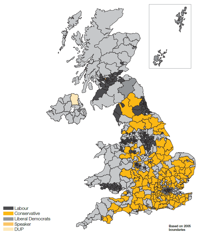 A monopoly in representation Safe Seat constituencies held by the same party since 1970