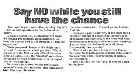 Say no to the straight vote