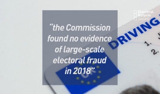 no evidence of voter fraud