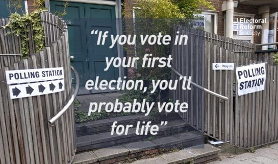If you vote in your first election, you’ll probably vote for life