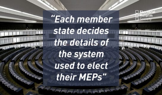 Each member state decides the details of the system used to elect their MEPs
