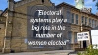 Electoral systems play a big role in the number of women elected