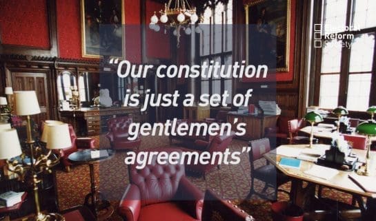 Our constitution is just a set of gentlemen’s agreements