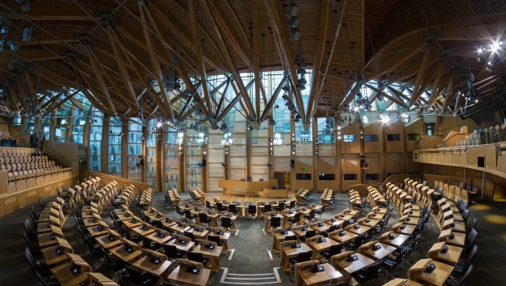 Scottish Parliament Debating Chamber