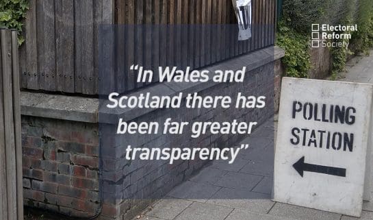 In Wales and Scotland there has been far greater transparency