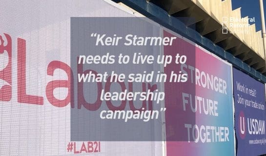 Keir Starmer needs to live up to what he said in his leadership campaign 
