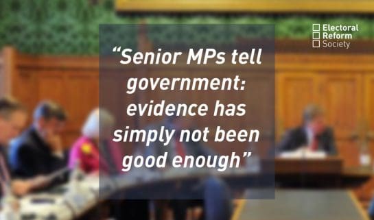 Senior MPs tell government evidence has simply not been good enough