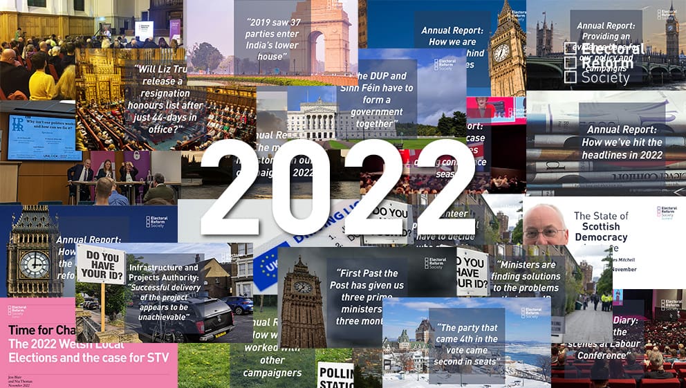 The top 5 mostread ERS articles from 2022 Electoral Reform Society ERS