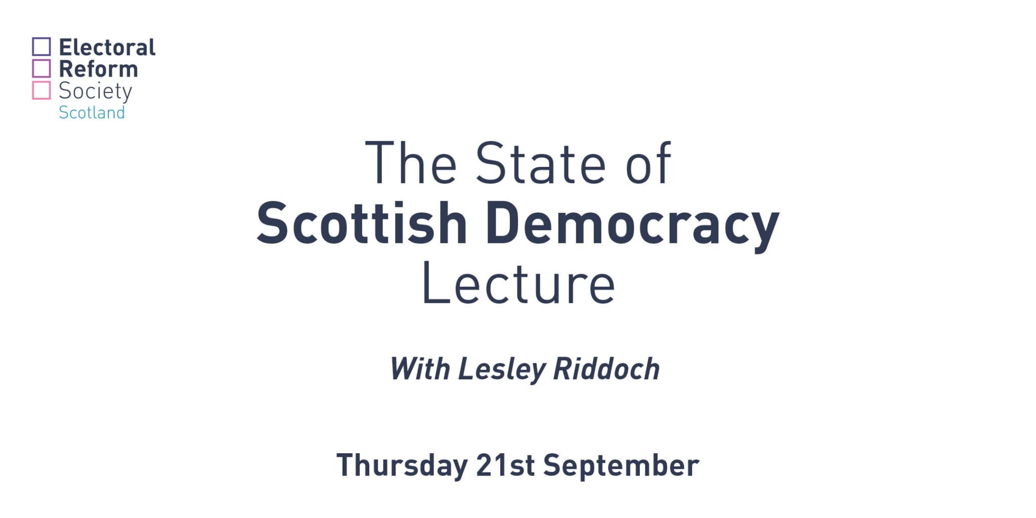 Ers Scotlands State Of Scottish Democracy Lecture 2023 Electoral