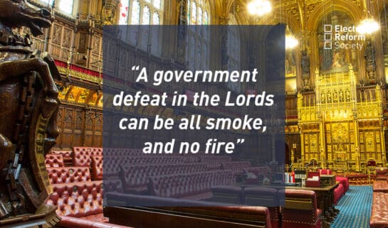 A government defeat in the Lords can be all smoke and no fire