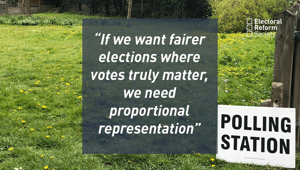 “If we want fairer elections where votes truly matter, we need proportional representation”