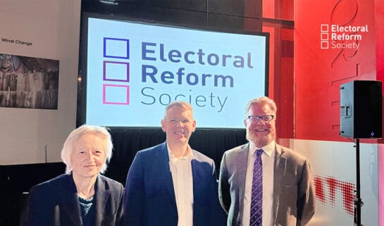 Jill Rutter, Chris Hipkins and Darren Hughes at Labour Conference 2024