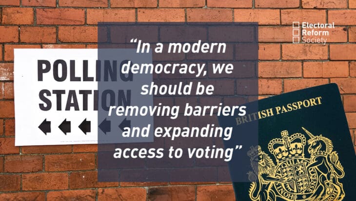 in a modern democracy we should be removing barriers and expanding access to voting