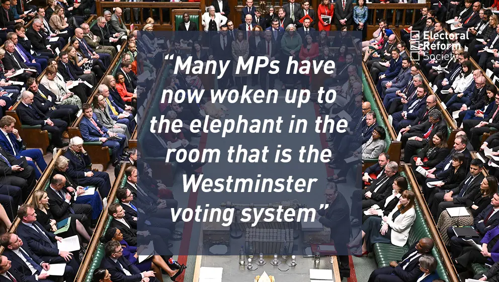 Many MPs have now woken up to the elephant in the room that is the Westminster voting system