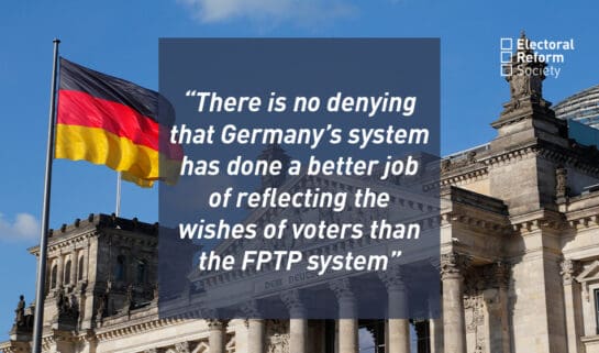 There is no denying that Germany’s system has done a better job of reflecting the wishes of voters than the FPTP system