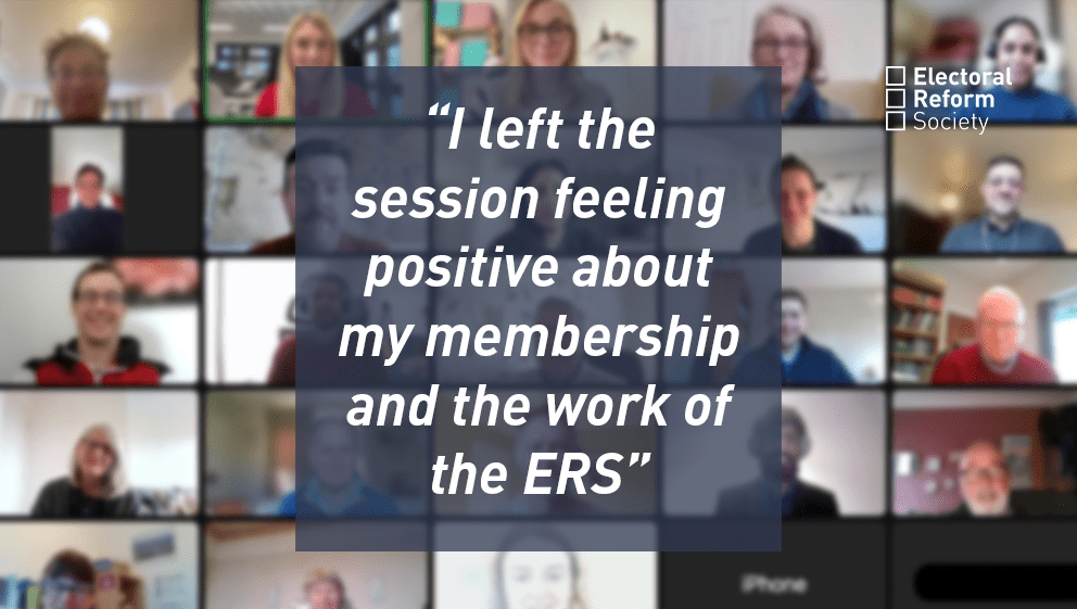 "I left the session feeling positive about my membership and the work of the ERS"