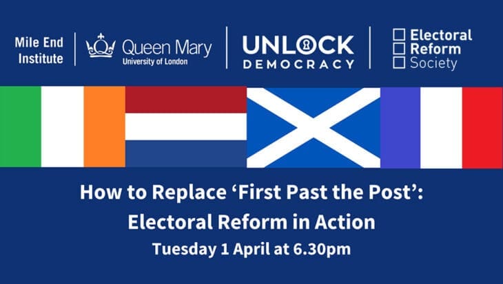 Mile end electoral reform event