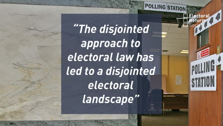 The disjointed approach to electoral law has led to a disjointed electoral landscape