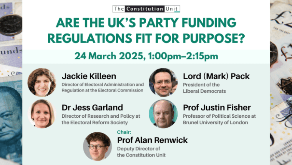Party funding event UCL
