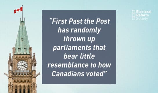 First Past the Post has randomly thrown up parliaments that bear little resemblance to how Canadians voted