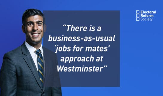 There is a business-as-usual ‘jobs for mates’ approach at Westminster