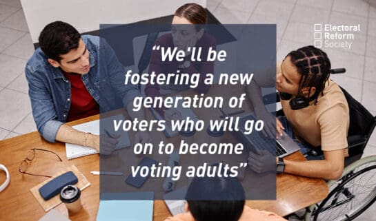 We'll be fostering a new generation of voters who will go on to become voting adults