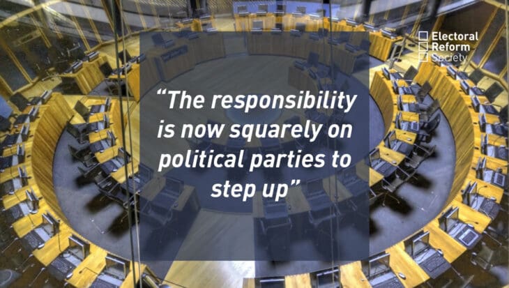 the responsibility is now squarely on political parties to step up