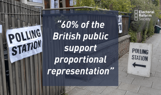 “60% of the British public support proportional representation”