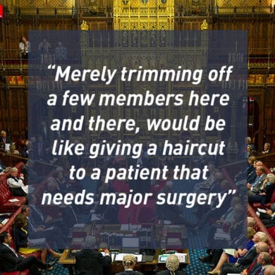 Merely trimming off a few members here and there would be like giving a haircut to a patient that needs major surgery