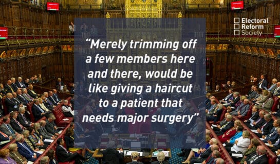 Merely trimming off a few members here and there would be like giving a haircut to a patient that needs major surgery