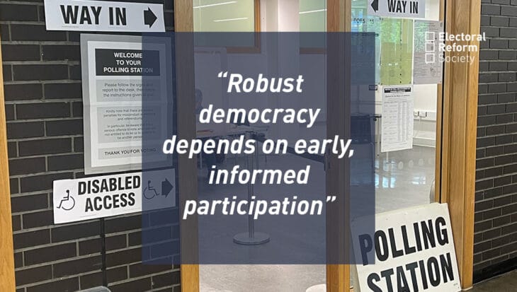 Robust democracy depends on early informed participation