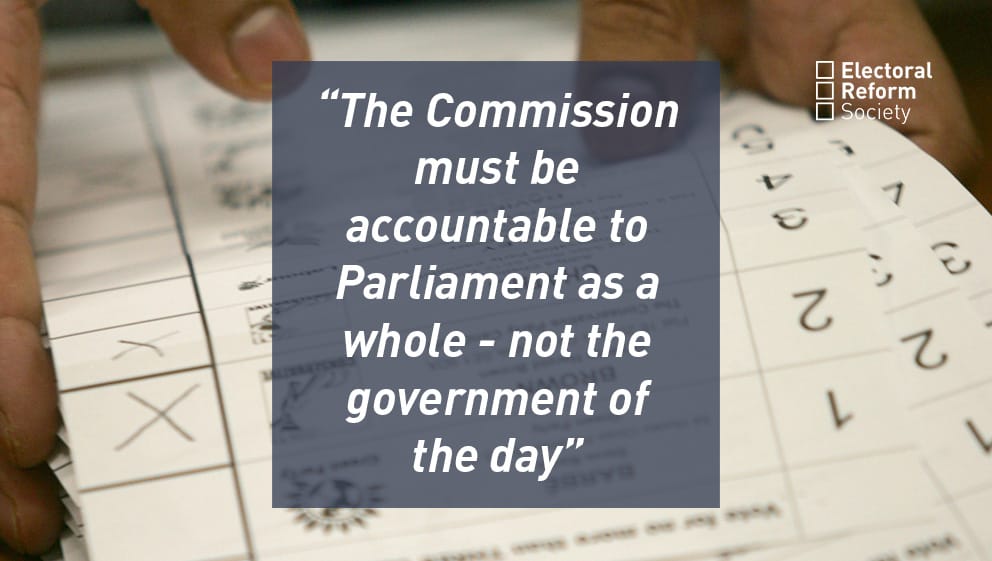 The Commission must be accountable to Parliament as a whole - not the government of _the day