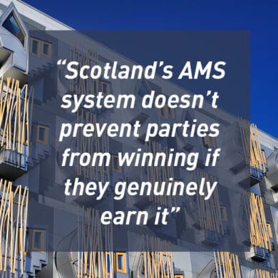 Scotlands AMS system doesnt prevent parties from winning if they genuinely earn it