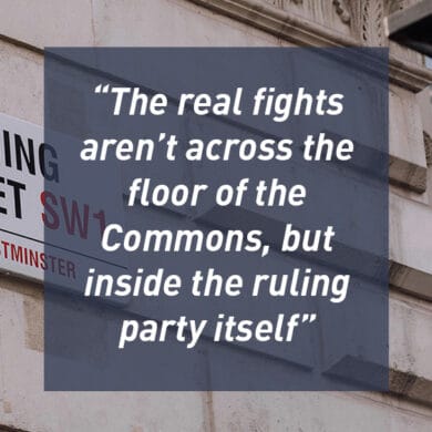 The real fights aren’t across the floor of the Commons but inside the ruling party itself