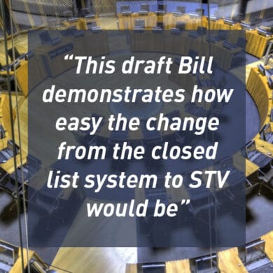 This draft Bill demonstrates how easy the change from the closed list system to STV would be