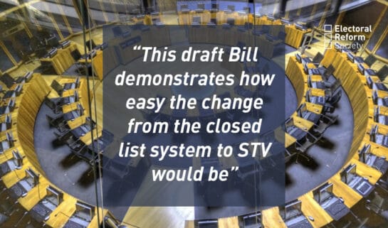 This draft Bill demonstrates how easy the change from the closed list system to STV would be