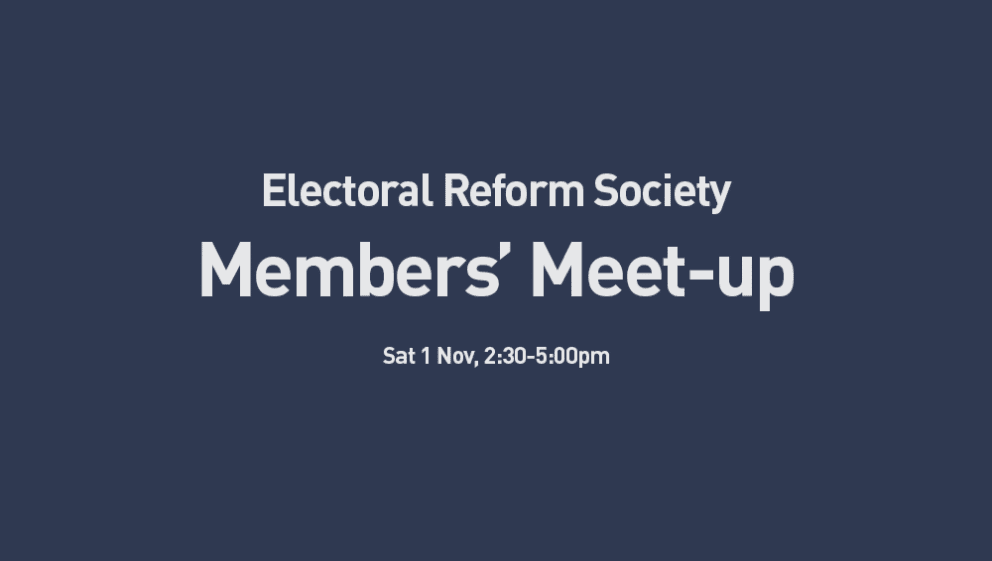 ERS Members' Meetup - 1st November - 2:30-5pm