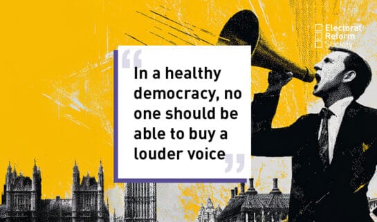 in a healthy democracy, no one should be able to buy a louder voice