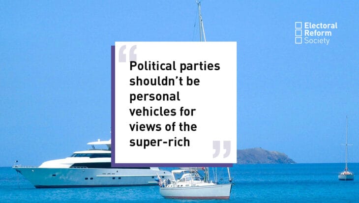Political parties shouldnt be personal vehicles for views of the super-rich