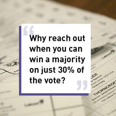 Why reach out when you can win a majority on just 30 percent of the vote