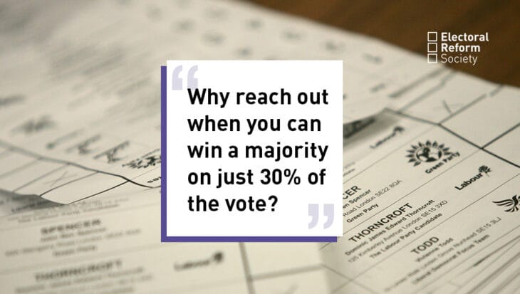 Why reach out when you can win a majority on just 30 percent of the vote