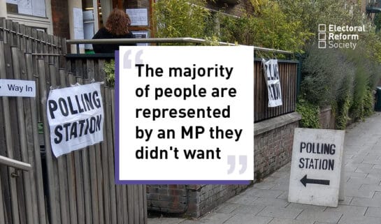 The majority of people are represented by an MP they didnt want