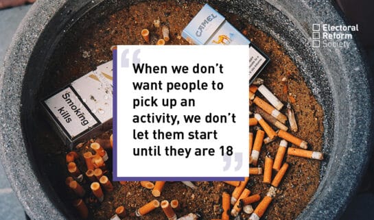 When we don't want people to pick up an activity, we don't let them start until they are 18