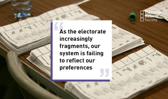 As the electorate increasingly fragments our system is failing to reflect our preferences