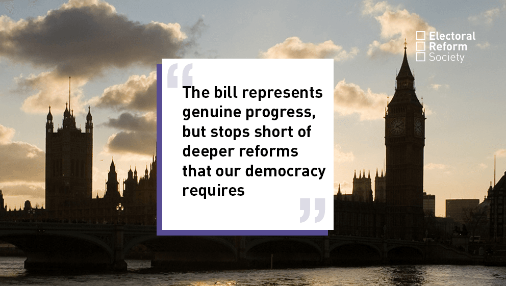 "The bill represents genuine progress, but stops short of deeper reforms that our democracy requires"