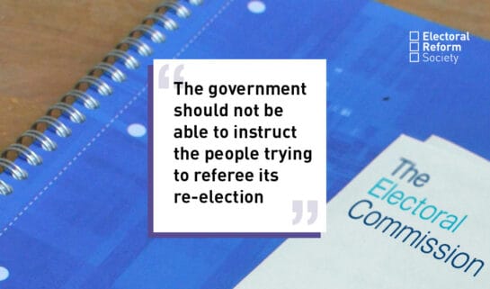 The government should not be able to instruct the people trying to referee its re-election