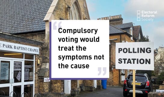 Compulsory voting would treat the symptoms not the cause