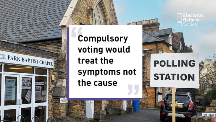 Compulsory voting would treat the symptoms not the cause