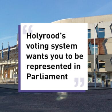 Holyrood’s voting system wants you to be represented in Parliament