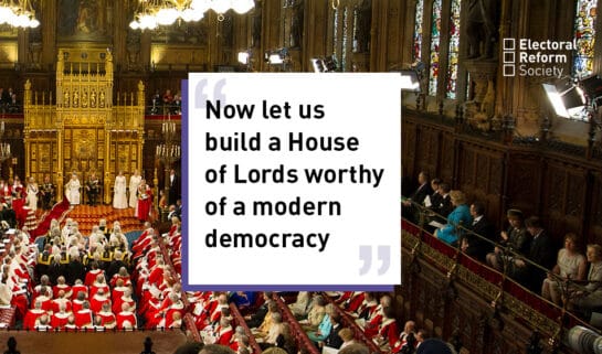 Now let us build a House of Lords worthy of a modern democracy